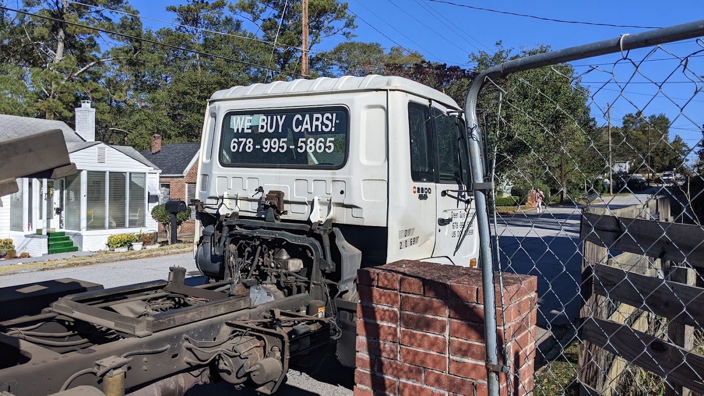 Our “We Buy Cars” truck
